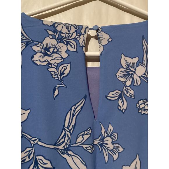 Flying Tomato Mini Dress Size Medium Blue White Floral Boho Festival Wedding - Picture 4 of 9